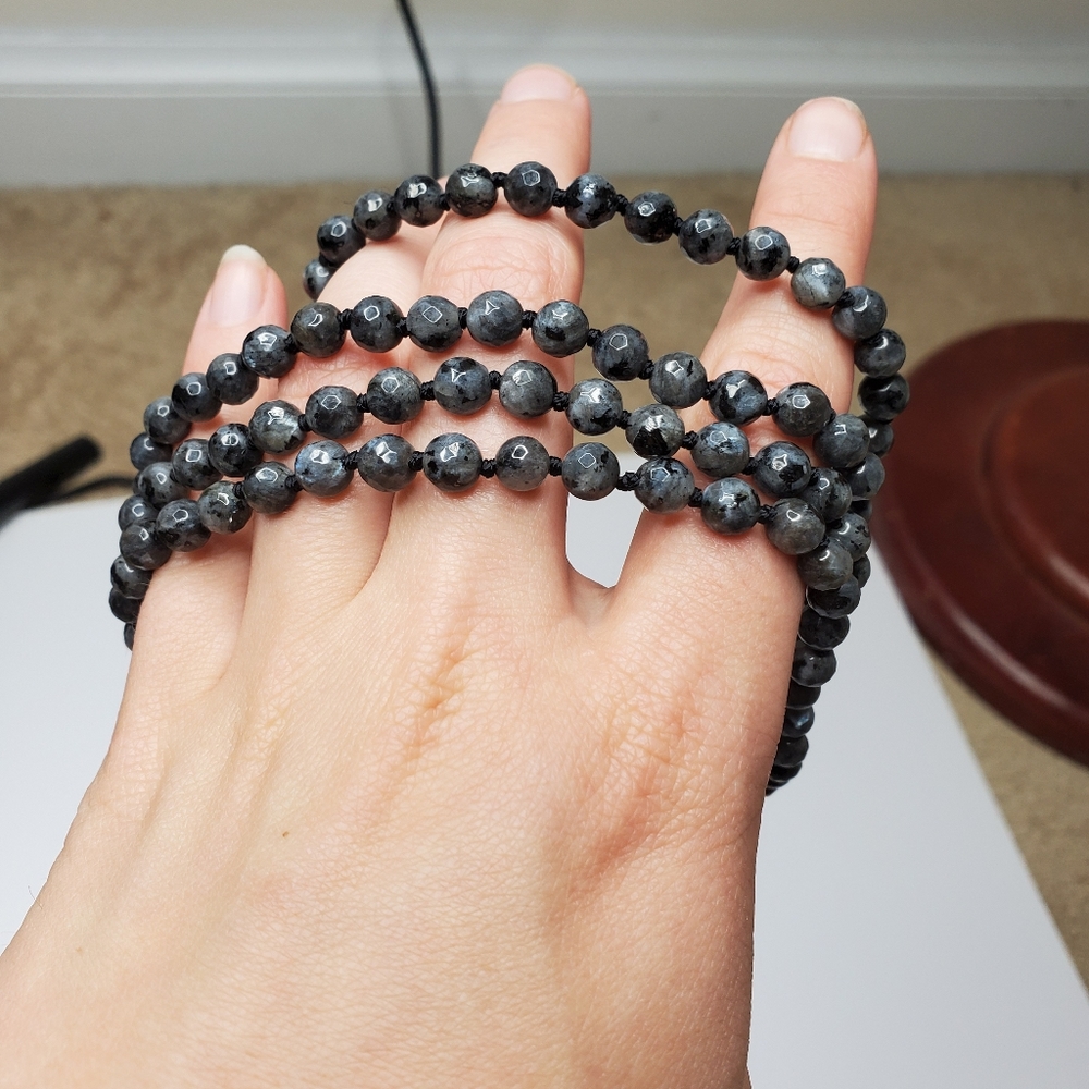 Long beaded necklace